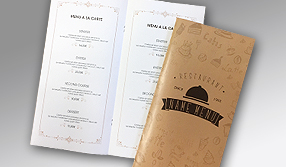 Menus et Cartes pour les restaurants
